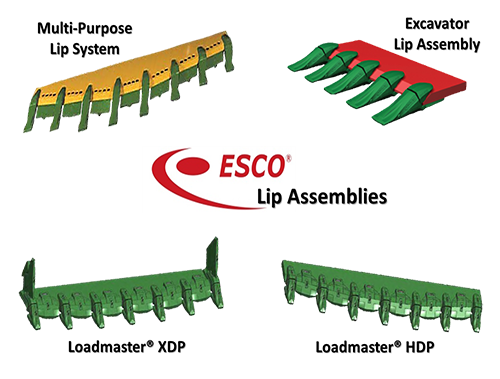 esco lip assemblies